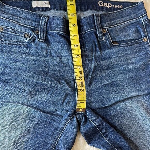 Gap Girlfriend Dark Wash Skinny Jeans Size 26r - Picture 8 of 10